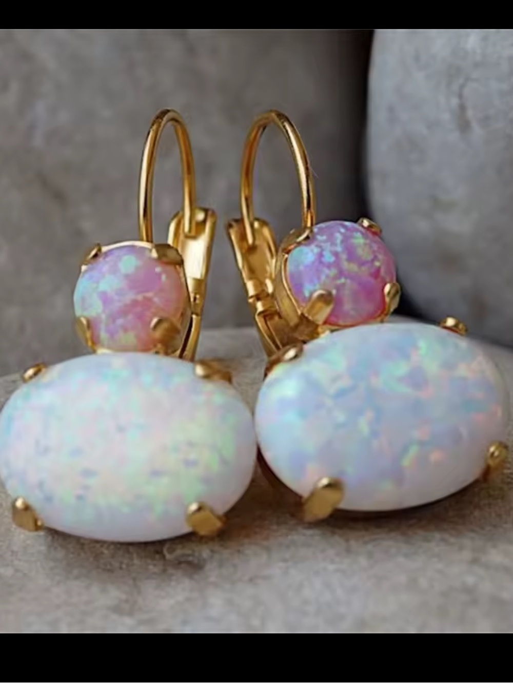 Celestia Opal Luxe Drop Earrings - Picture 3 of 3